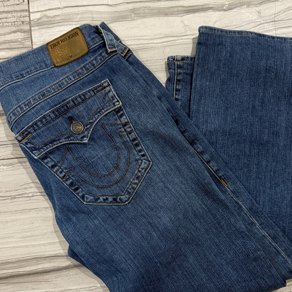 True Religion men’s  Classic Blue Boot Cut Jeans